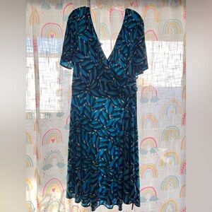 Brand new beautiful blue and green dress!